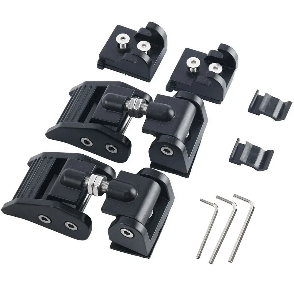 Paddsun 2x Hood Latch Locking Hood Catch For 2007-2018 Jeep Wrangler   Black