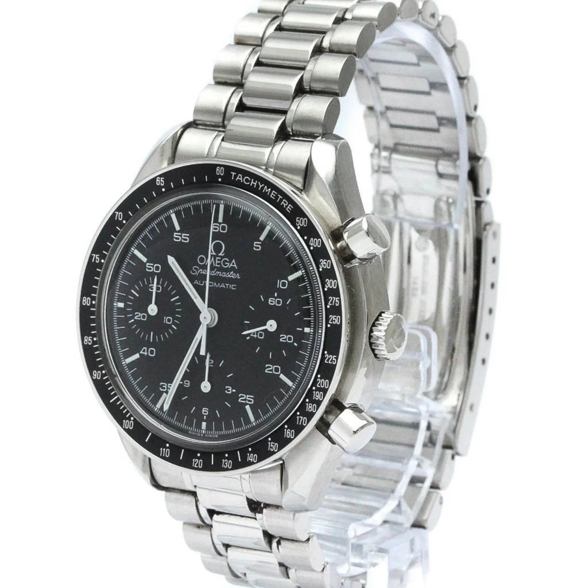 Pre-Owned Polished  Speedmaster Automatic Steel Mens Watch 3510.50  (Good)
