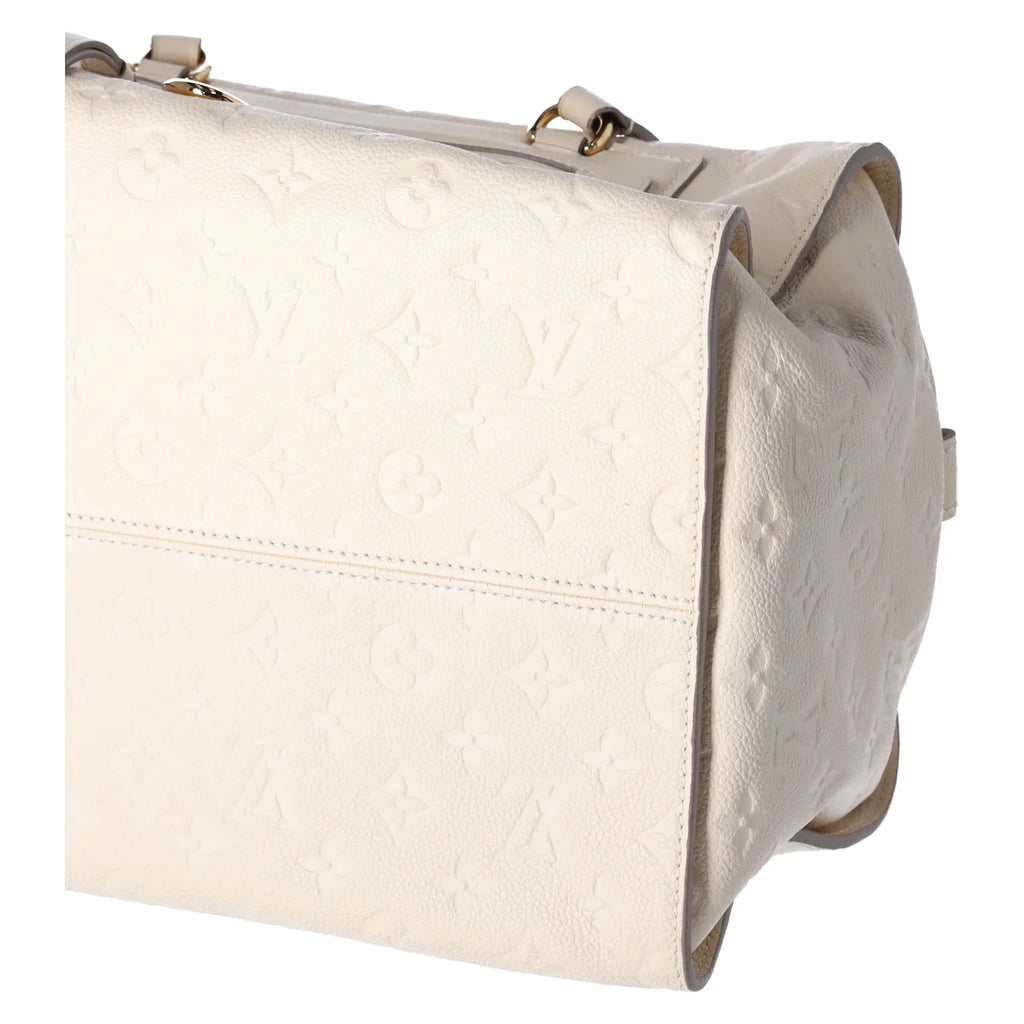 Louis Vuitton Inspiree  Beige Monogram Empreinte Leather Shoulder Bag Tote