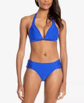 Rachel Roy Pleated Halter Bikini Swim Top: /Cobal