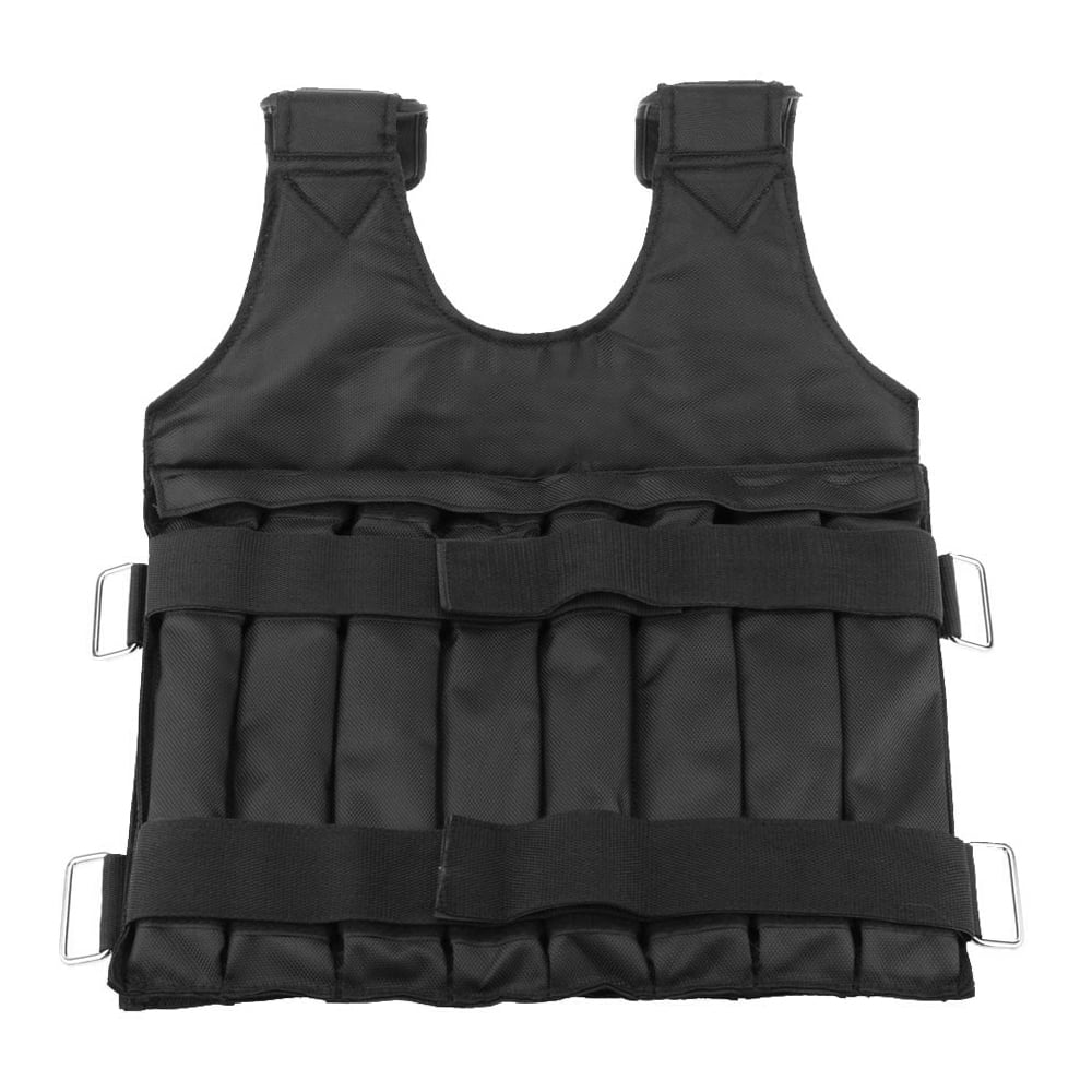 Protective Weighted Vest for Boxing and Sparring Adjustable, Widening Shoulder, Black