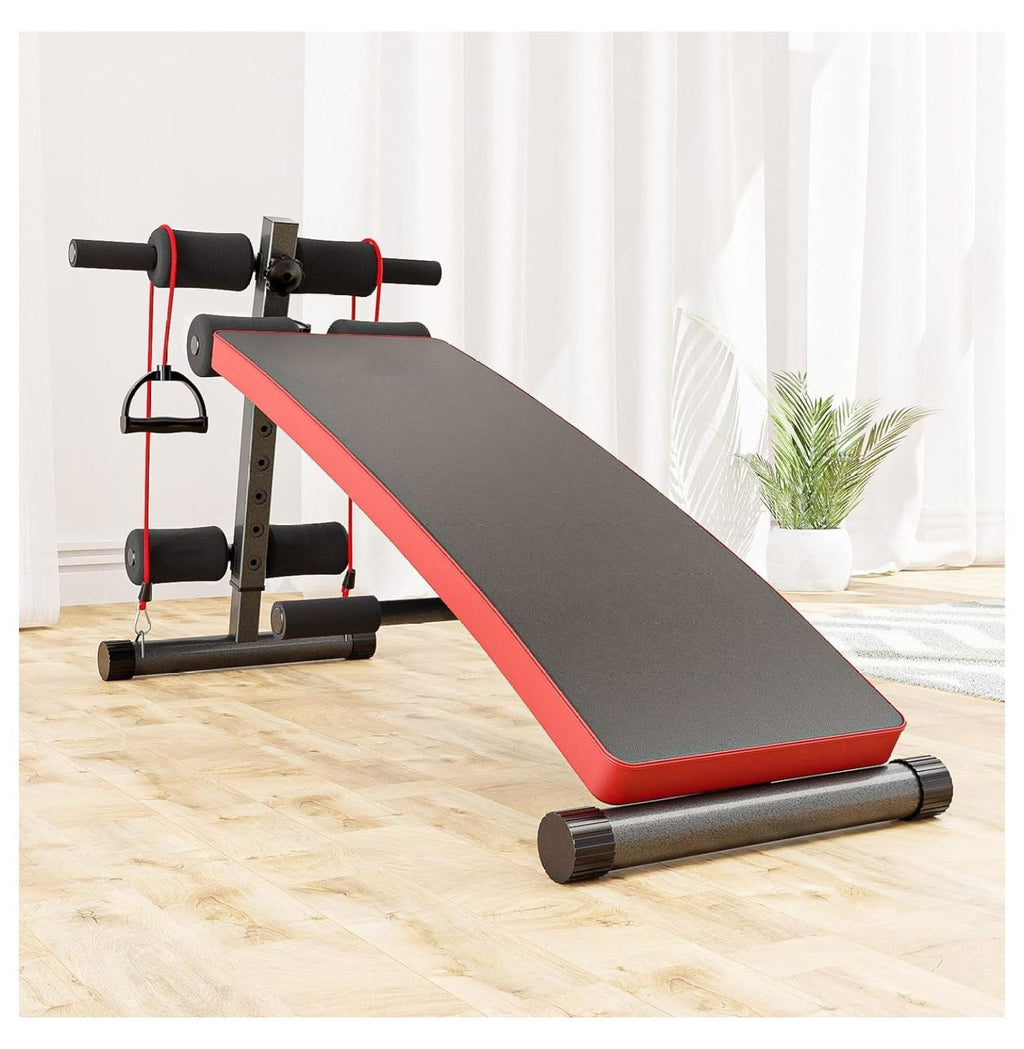 Sit Up Bench For Workouts Decline Bench Press, Adjustable Abdominal Training Workout Bench Folding Utility Bench Slant Board, Portable Home Gym Exercise Equipment