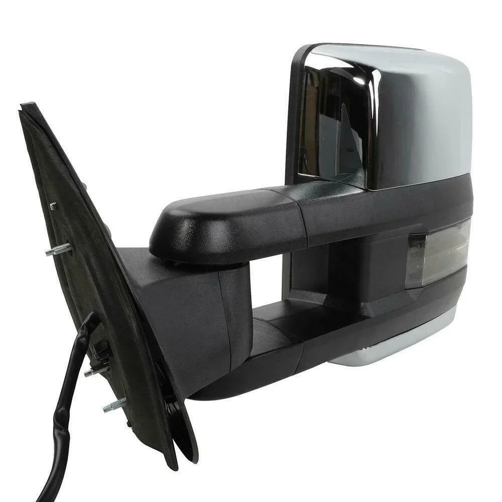 Teledu Power Heated Chrome Towing Mirrors For Chevrolet   Signal&Backup Lamp