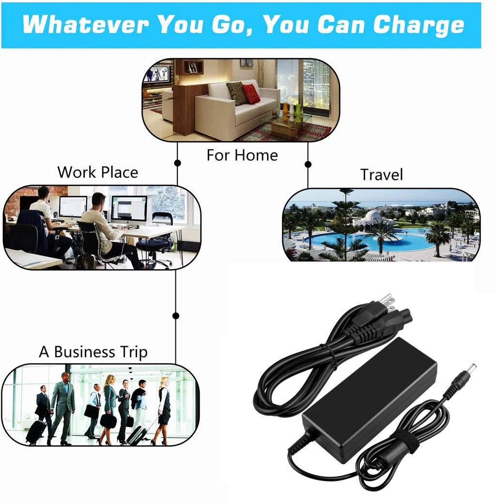 Compatible 90W Ac Adapter Charger Replacement for  Compaq Presario Cq50 Cq57 Cq58    G42t