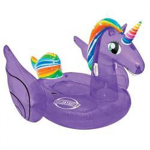 Airhead  83 x 74 in. Magical Unicorn Inflatable Pool Float, Purple