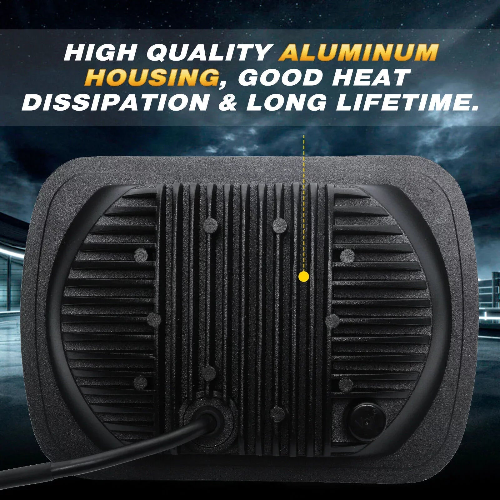 Pair 400W 7x6" 5x7"  Headlight Hi Lo Beam  For Chevrolet Jeep Cherokee