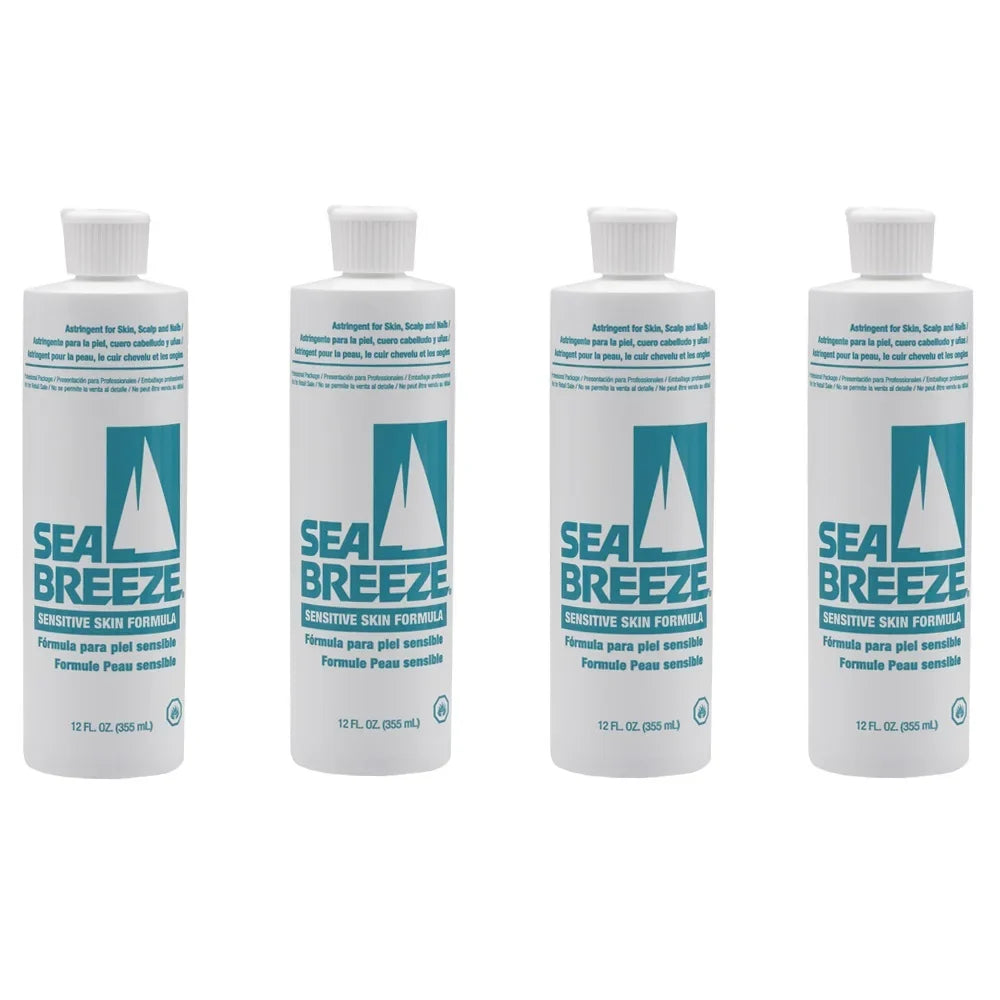 Sea Breeze Barber Astringent Skin, Scalp & Nails   12 oz 4 x -