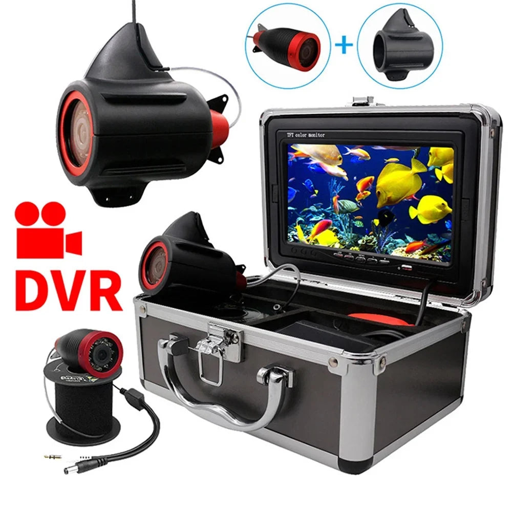 Erchang 7 Inch  Underwater Fishing Camera Portable Video Fish Finder for Lake Sea Fishing, Long Battery , Capture Every Moment Underwater