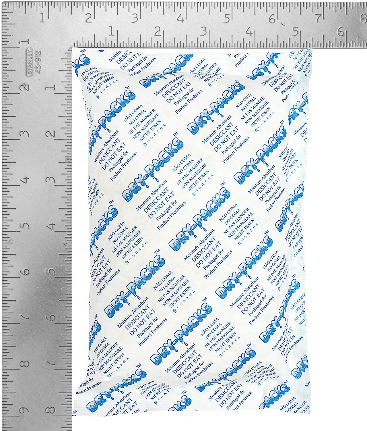 Dry-Packs Absorbent Industries Silica Gel in Tyvek Rechargeable Dehumidifier Absorbs Moisture 448 Gram 40PK