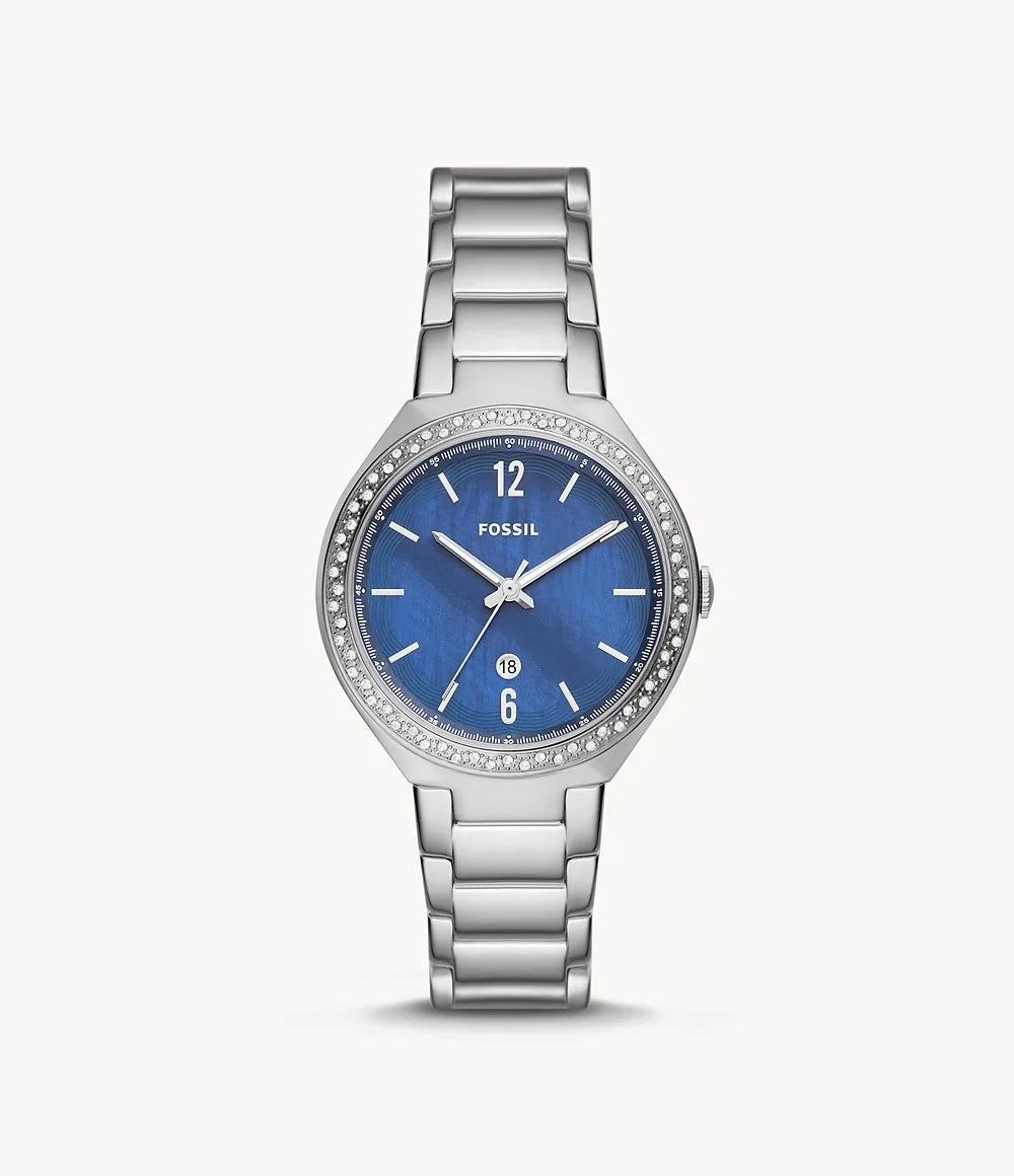 Fossil  Ashtyn Three-Hand Date Stainless Steel Watch
