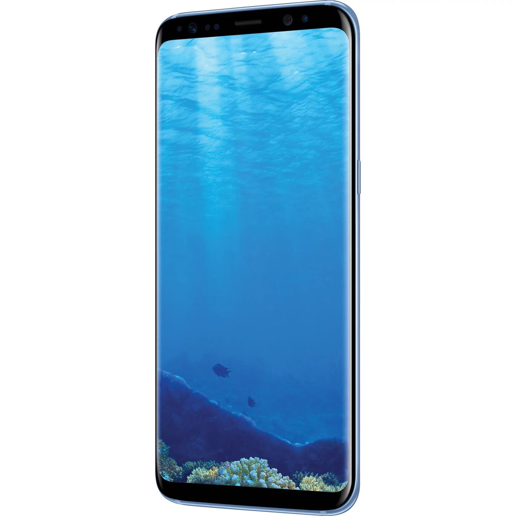 Restored Samsung Galaxy   64GB Unlocked  .. Version Phone - w/ 12MP Camera - Coral Blue (Refurbished)