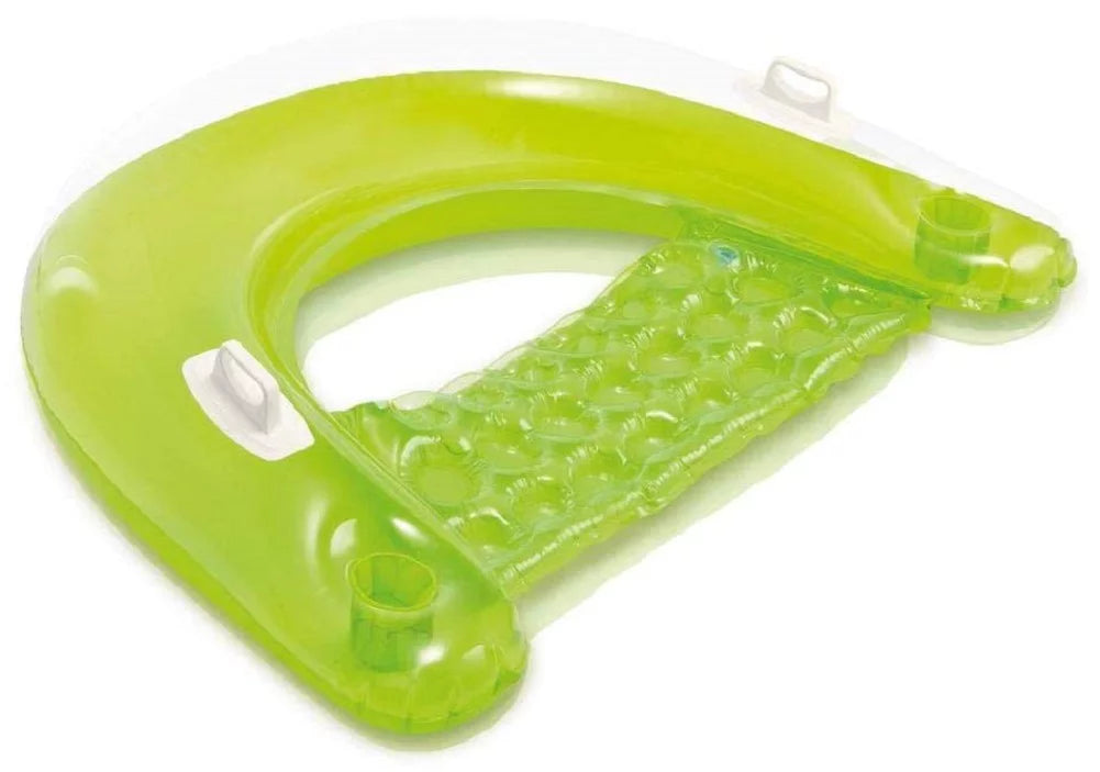 Intex Sit ' Float Inflatable Colorful Floating Pool Lounges 8 Pack (Colors Vary)