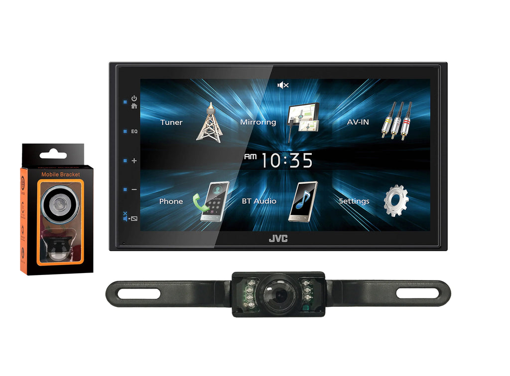 '- Digital Media Receiver Fixed 6.8" Touchscreen Monitor + Absolute Rearview Camera & Magnet Phone Holder
