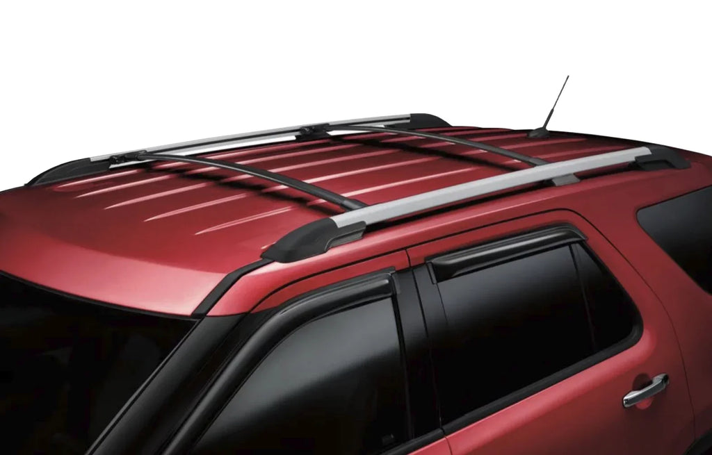Roof Rack Crossbars Replacement for Ford Explorer 2011-2015 a Set of 2pcs, Black Aluminum Top Cargo Rack