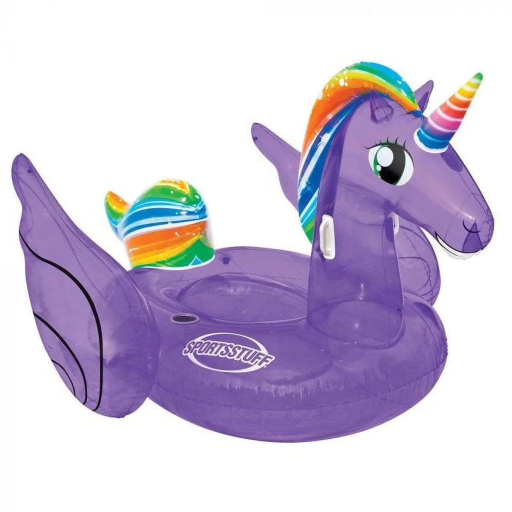Airhead  83 x 74 in. Magical Unicorn Inflatable Pool Float, Purple