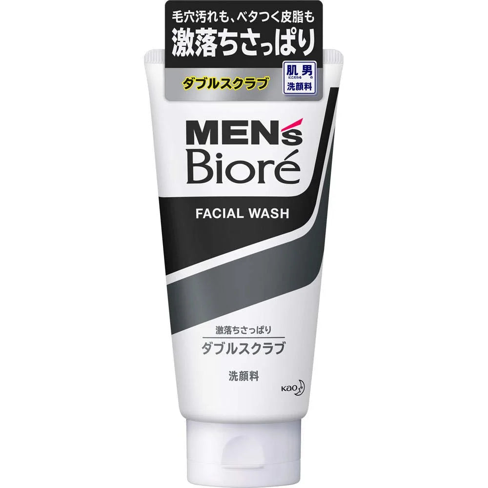 Biore  Double Scrub Wash New Net Wt.130G (2 Pack)