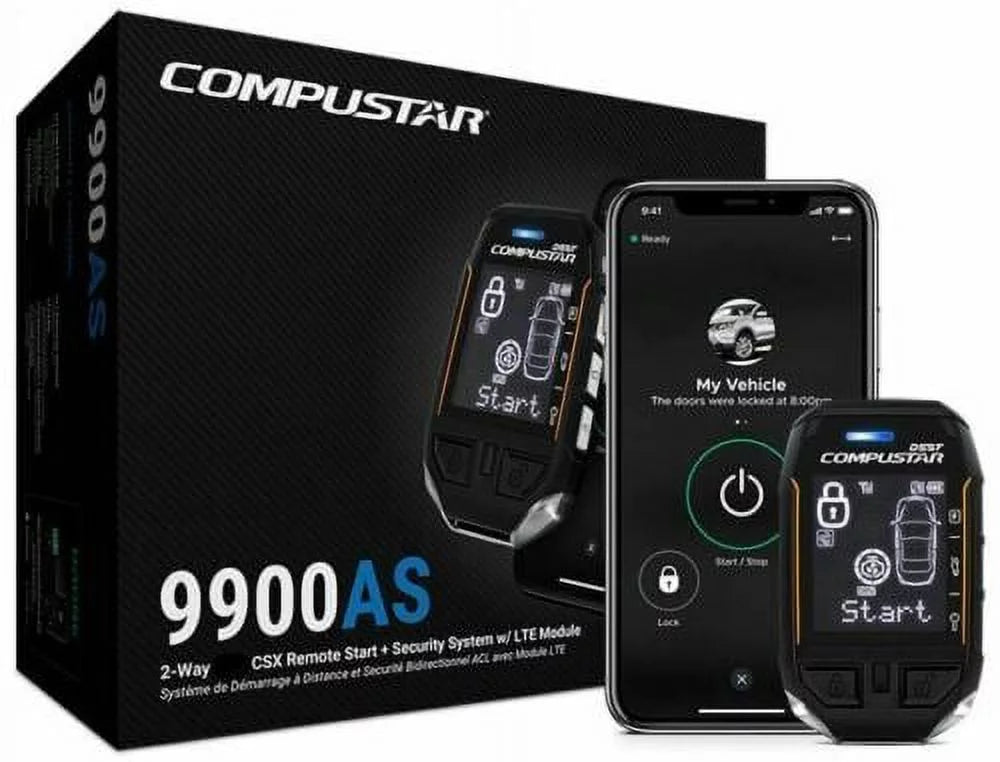 Compustar - 2-Way  Remote Start + Security Kit with Drone  Module